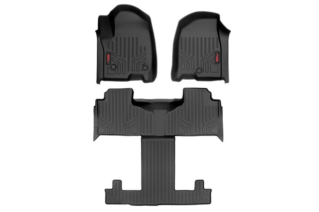 Floor Mats Front and Rear Bucket Set 21-Up Chevy/GMC Tahoe/Yukon Rough Country