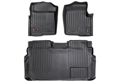 Heavy Duty Floor Mats Front/Rear-09-12 Ford F-150 SuperCrew Cab Rough Country