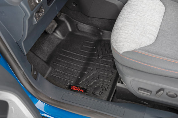 Floor Mats Front and Rear Ford Maverick 2.0L EcoBoost 4WD (22-23) Rough Country