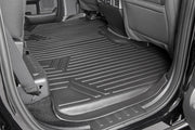 Heavy Duty Floor Mats Front/Rear W/Center 15-Up Ford F-150 SuperCrew Cab Rough Country