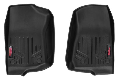 Heavy Duty Floor Mats Front-18-Up Jeep JL Gladiator JT Rough Country