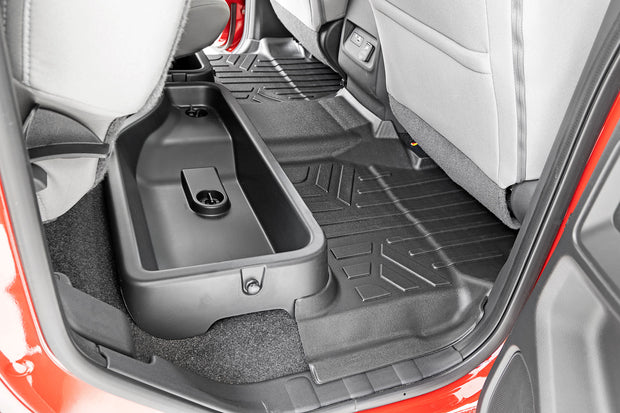 Floor Mats Front Rear and Rear Row Crew Cab Nissan Frontier 2WD/4WD (22-23) Rough Country