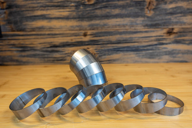 Universal T304 Stainless Steel 3 Inch Diameter 180 Degree Pie Cut Kit MBRP