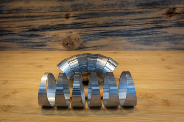 Universal T304 Stainless Steel 2.5 Inch Diameter 180 Degree Pie Cut Kit MBRP