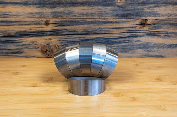 Universal T304 Stainless Steel 3.5 Inch Diameter 180 Degree Pie Cut Kit MBRP