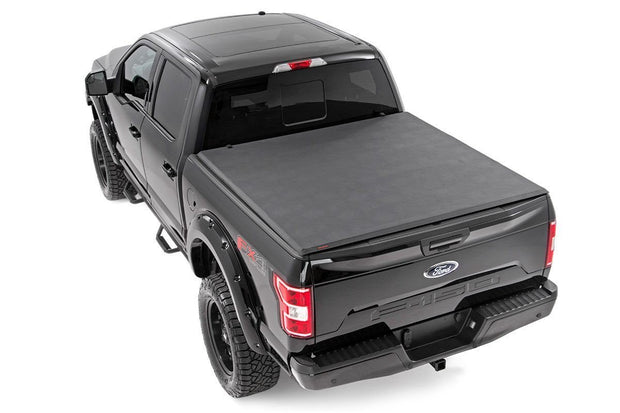 Ford Soft Tri-Fold Bed Cover 15-20 F-150-5 Foot 5 Inch Bed Rough Country
