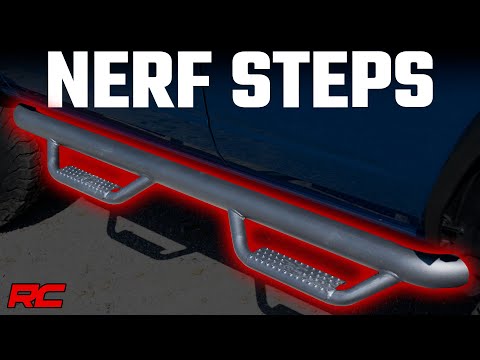 Nerf Steps Wheel to Wheel 4 Door Ford Bronco 4WD 21-Up Rough Country