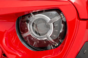 Jeep 9-Inch LED Projection Headlights 18-20 Wrangler JL/JLU, 20-Present Gladiator JT Rough Country