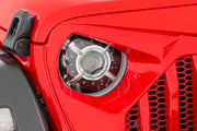 Jeep 9-Inch DRL Halo LED Headlights Jeep Wrangler JL/JLU, Gladiator JT Rough Country