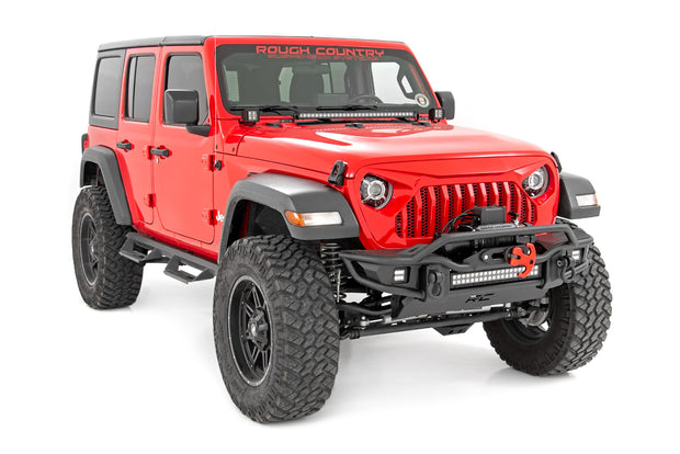 Jeep 9-Inch DRL Halo LED Headlights Jeep Wrangler JL/JLU, Gladiator JT Rough Country