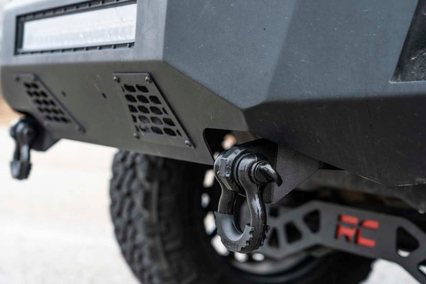 Ford Tow Hook to Shackle Conversion Kit w/D-Ring & Rubber Isolators 09-20 F-150 Rough Country