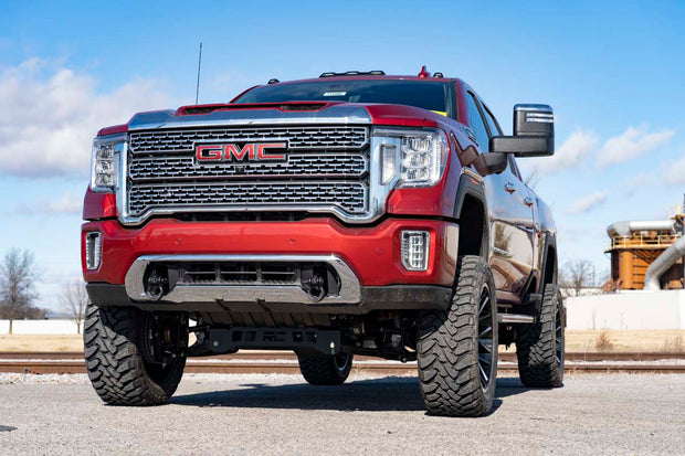 GMC Tow Hook to Shackle Conversion kit w/ D-Rings and Rubber Isolators 2020 2500 HD Rough Country