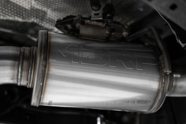 2023-Up Toyota Corolla GR 1.6L Armor Pro T304 Stainless Steel 3 Inch Cat-Back Dual Split Rear with Carbon Fiber Tips MBRP