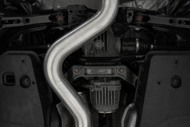 2023-Up Toyota Corolla GR 1.6L Armor Pro T304 Stainless Steel 3 Inch Cat-Back Dual Center Rear Exit with Burnt End Tips MBRP