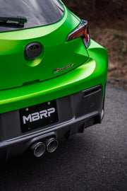 2023-Up Toyota Corolla GR 1.6L Armor Pro T304 Stainless Steel 3 Inch Cat-Back Dual Center Rear Exit with Burnt End Tips MBRP