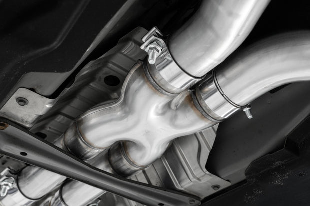 2016-2024 Infiniti Q50 3.0L 3 Inch Cat-Back Dual Split Rear Exit Tour Version T304 Stainless Steel MBRP