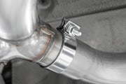 2017-2021 BMW M240i 3.0L 3.0 Inch Axle-Back Dual Rear Exit T304 Stainless Steel with Carbon Fiber Tips MBRP