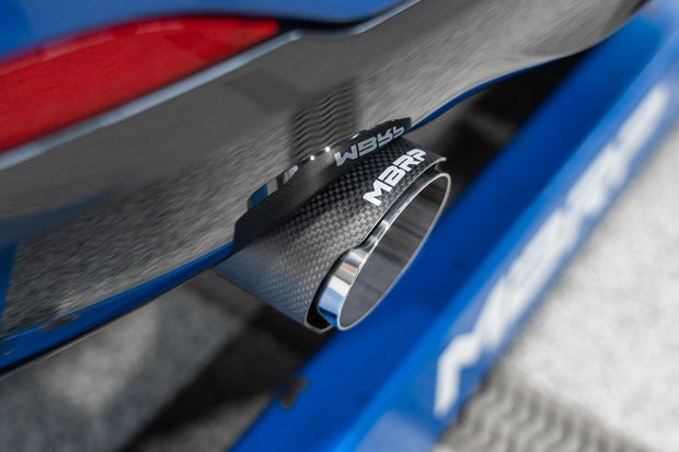 2017-2021 BMW M240i 3.0L 3.0 Inch Axle-Back Dual Rear Exit T304 Stainless Steel with Carbon Fiber Tips MBRP