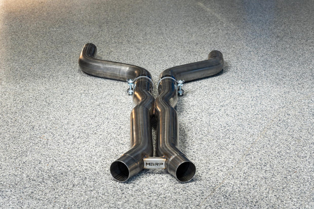 2021-Up BMW M4 G82/ M3 G80 3.0L Coupe and Sedan T304 Stainless Steel 3 Inch Resonator Bypass X-Pipe MBRP