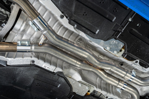 2021-Up BMW M4 G82/ M3 G80 3.0L Coupe and Sedan T304 Stainless Steel 3 Inch Resonator Bypass X-Pipe MBRP