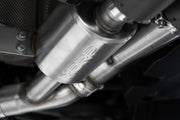 2019-2021 BMW M2 Competition 3.0L Armor Pro T304 Stainless Steel 3 Inch Resonator-Back Dual Rear Quad Outlet with Carbon Fiber Tips Active Profile MBRP