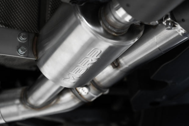 2019-2021 BMW M2 Competition 3.0L Armor Pro T304 Stainless Steel 3 Inch Resonator-Back Dual Rear Quad Outlet with Carbon Fiber Tips Active Profile MBRP