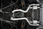2019-2021 BMW M2 Competition 3.0L Armor Pro T304 Stainless Steel 3 Inch Resonator-Back Dual Rear Quad Outlet with Carbon Fiber Tips Active Profile MBRP