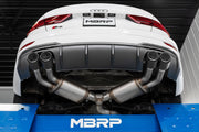 Audi 3 Inch Cat back Carbon Fiber Tips Armor Pro Series For 15-20 Audi S3 MBRP