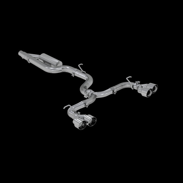 2015-2019 Volkswagen Golf Armor Pro Series 3 Inch Cat Back Quad Split Rear T304 Stainless Steel Exit Exhaust MBRP