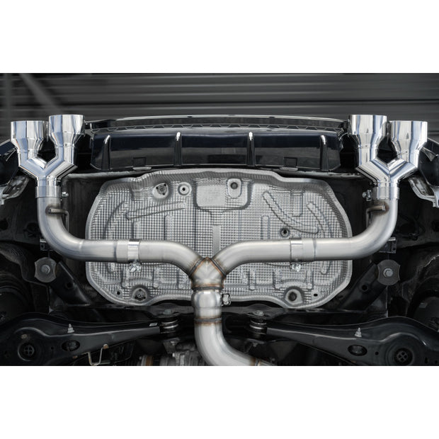 2015-2019 Volkswagen Golf Armor Pro Series 3 Inch Cat Back Quad Split Rear T304 Stainless Steel Exit Exhaust MBRP