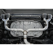 2015-2019 Volkswagen Golf Armor Pro Series 3 Inch Cat Back Quad Split Rear T304 Stainless Steel with Carbon Fiber Tips Exhaust System MBRP