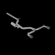 2015-2021 Volkswagen Golf Armor Pro Series 3 Inch Cat Back Dual Split Rear Exit T304 Stainless Steel with Carbon Fiber Tips Exhaust System MBRP