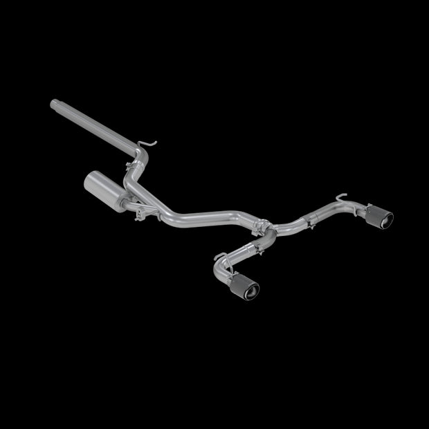 2015-2021 Volkswagen Golf Armor Pro Series 3 Inch Cat Back Dual Split Rear Exit T304 Stainless Steel with Carbon Fiber Tips Exhaust System MBRP