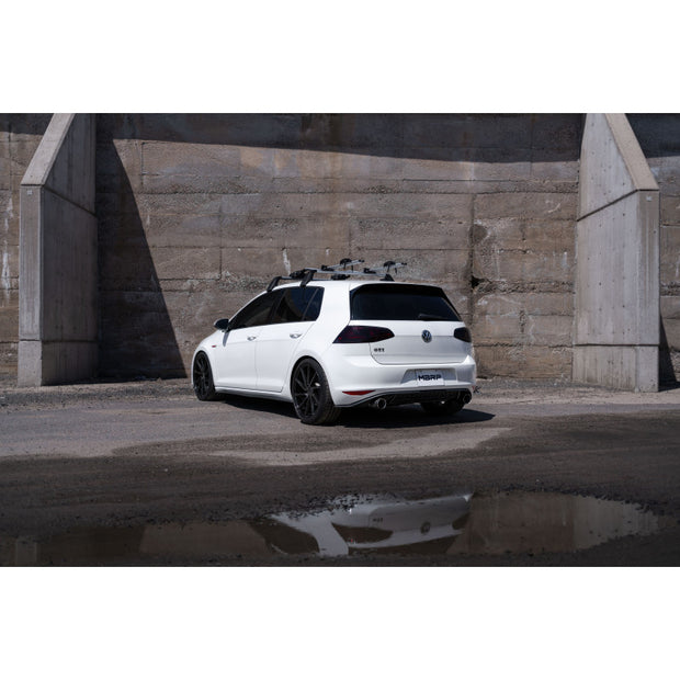 2015-2021 Volkswagen Golf Armor Pro Series 3 Inch Cat Back Dual Split Rear Exit T304 Stainless Steel with Carbon Fiber Tips Exhaust System MBRP