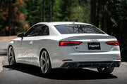 T304 Stainless Steel 2.5 Inch Resonator Back Dual Rear Quad Tips 18-Up Audi S5 Coupe/S4 Sedan MBRP