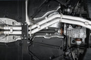 T304 Stainless Steel 2.5 Inch Resonator Back Dual Rear Quad Carbon Fiber Tips 18-Up Audi S5 Coupe/S4 Sedan MBRP