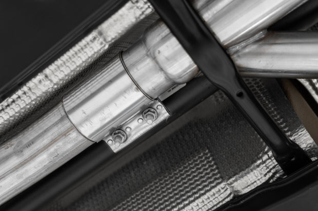 2022-Up Volkswagen Golf R MK8 T304 Stainless Steel 3 Inch Cat-Back Quad Split Rear Valve Delete MBRP