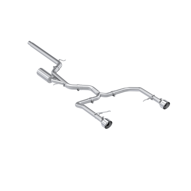 2022-Up Volkswagen Jetta GLI 2.0 TSI T304 Stainless Steel 3 Inch Cat-Back 2.5 Inch Dual Split Rear Street Profile MBRP