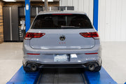 2022-Up Volkswagen Golf GTI MK8 T304 Stainless Steel 3 Inch Cat-Back 2.5 Inch Dual Split Rear with Carbon Fiber Tips MBRP
