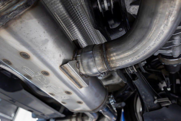 2022-Up Audi S3 2.0L Armor Pro 3 Inch Cat-Back 2.5 Inch Quad Rear Exit Active Exhaust System with Carbon Fiber Tips MBRP