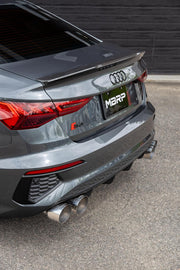 2022-Up Audi S3 Armor Pro 3 Inch Cat-Back Exhaust System with Quad Mirror Polished Tips, Valve Delete MBRP
