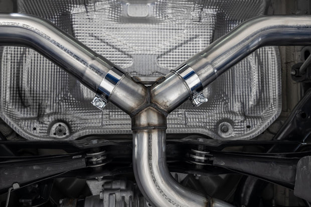 2022-Up Audi S3 Armor Pro 3 Inch Cat-Back Exhaust System with Quad Carbon Fiber Tips, Valve Delete MBRP