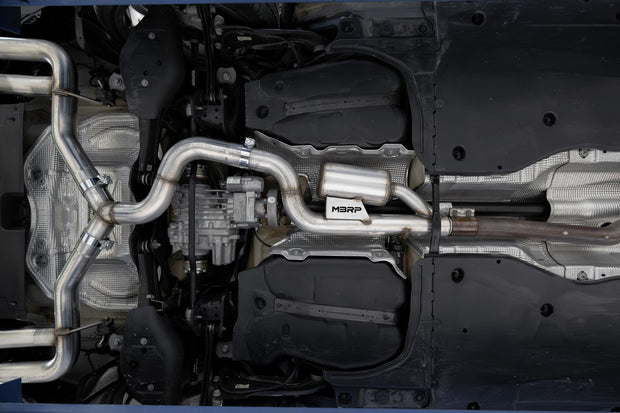 2022-Up Audi S3 Armor Pro 3 Inch Cat-Back Exhaust System with Quad Carbon Fiber Tips, Valve Delete MBRP