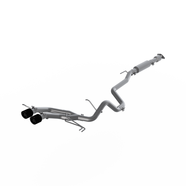 2.5 Inch Cat Back Exhaust System Dual Exit For 13-18 Hyundai Veloster Turbo T409 Stainless Steel With Carbon Fiber Tips MBRP