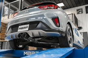 2019-2021 Hyundai Veloster Armor Lite Aluminized Steel 3 Inch Cat Back Dual Split Center Rear Exit Exhaust Sytem MBRP