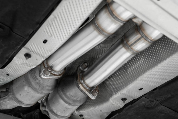 2022-2024 Kia Stinger 3.3L AWD/RWD 2.5 Inch Cat-Back Dual Split Rear Quad Outlet T304 Stainless Steel Active Exhaust MBRP