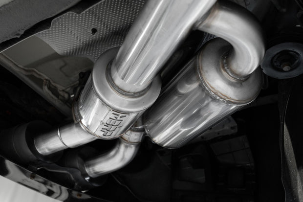 2022-2024 Kia Stinger 3.3L AWD/RWD 2.5 Inch Cat-Back Dual Split Rear Quad Outlet T304 Stainless Steel Active Exhaust MBRP