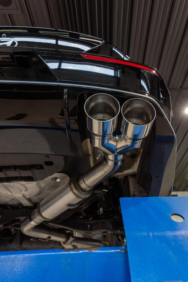 2021-Up Hyundai Elantra N-Line 1.6L Turbo Armor Lite 3 Inch Axle-Back Single Rear Exit with Dual Outlet Tip MBRP