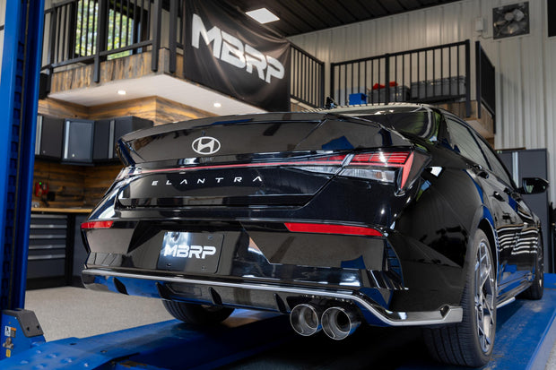 2021-Up Hyundai Elantra N-Line 1.6L Turbo Armor Lite 3 Inch Axle-Back Single Rear Exit with Dual Outlet Tip MBRP
