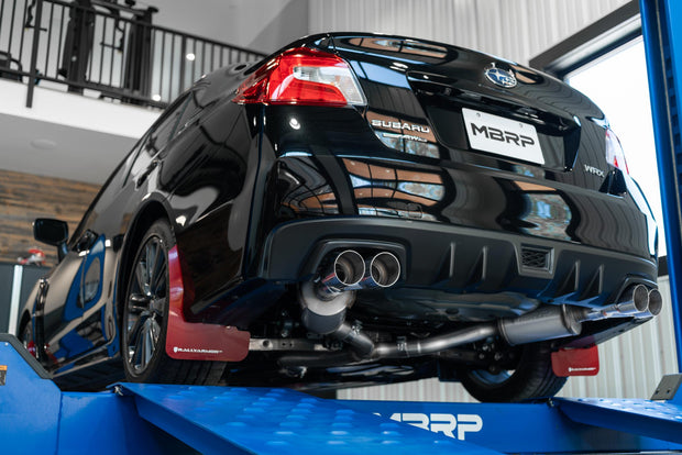 Subaru 3 Inch Cat Back Exhaust System Dual Split Rear-Quad Tips For 11-21 Subaru Impreza WRX Armor Pro MBRP